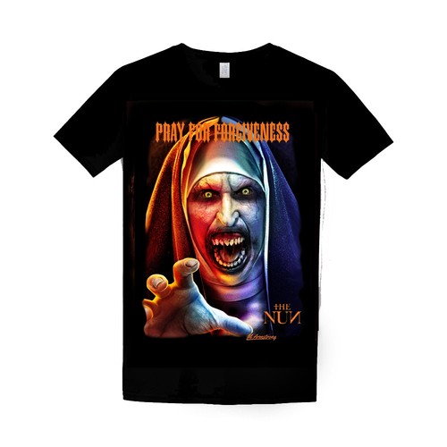 The nun shirt pray - the,