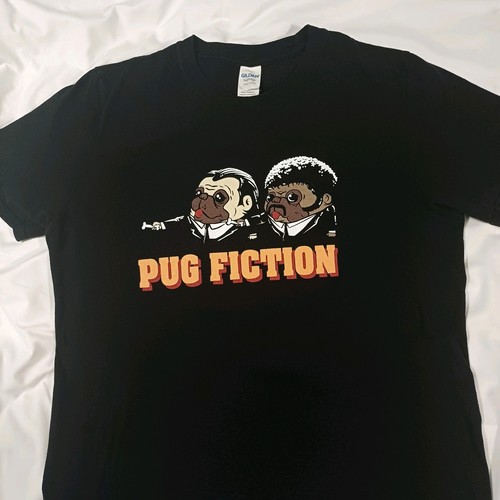 Pug fiction gildan tshirt dogs - pug,