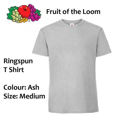 Mens ash grey ringspun cotton - mens,