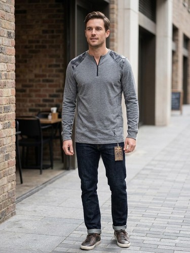 Ringspun men grey - ringspun, long