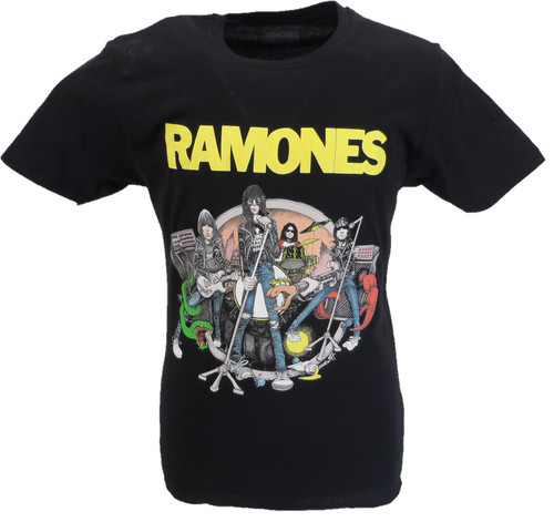 Mens black official ramones - mens,