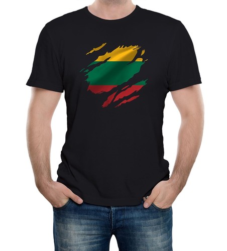 Torn lithuania men flag - torn, men's