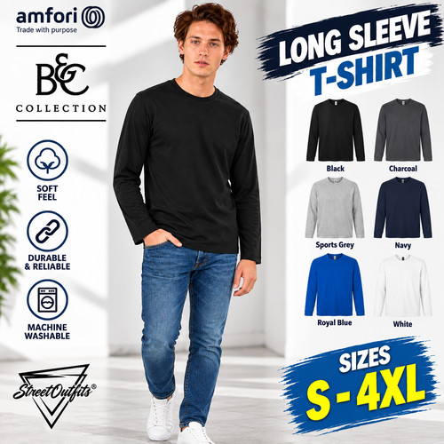Mens long sleeve shirt crew - long, t-shirt