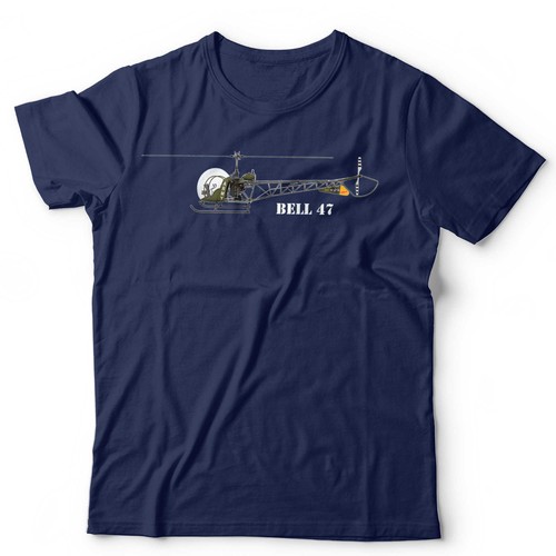 Helicopter shirt bell 47 - helicopter,