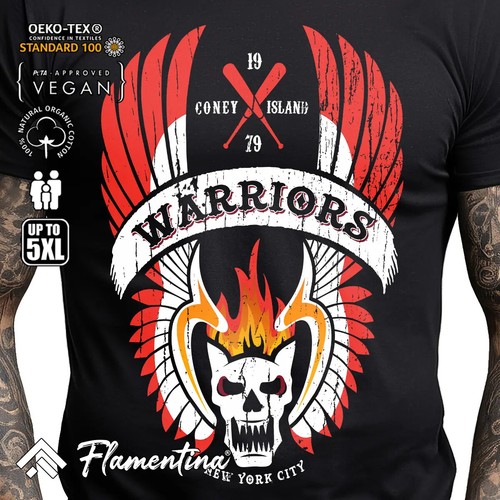 Warriors retro mens tshirt - retro,