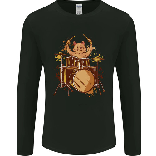Cat drummer drumming - a, mens