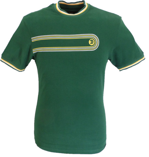 Trojan mens green retro print - trojan,